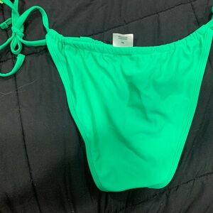 Green cheeky bikini set